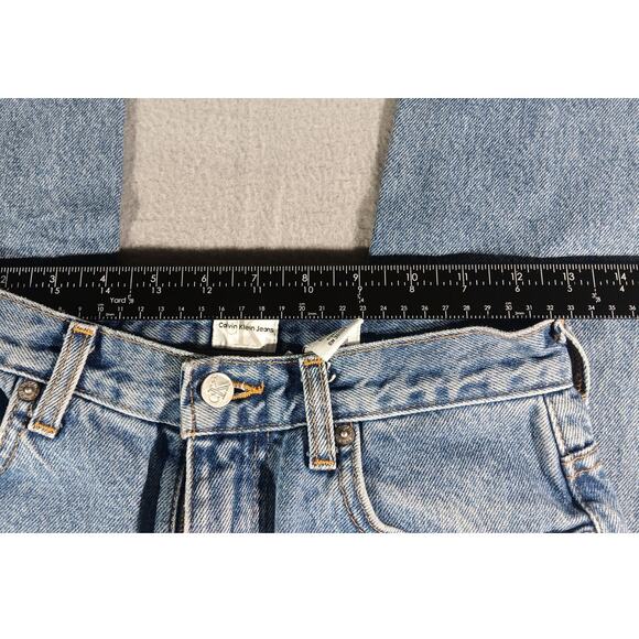 Vintage 90s Calvin Klein Jeans Women’s Size 4 High Rise Straight Leg USA Made - Picture 3 of 6